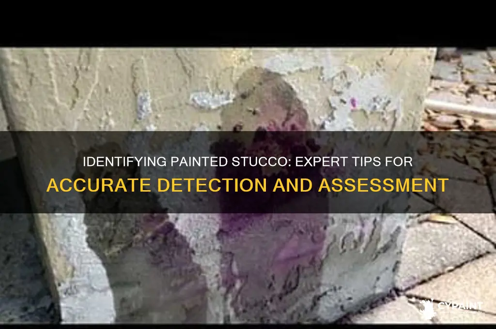 how to tell if stucco has been painted