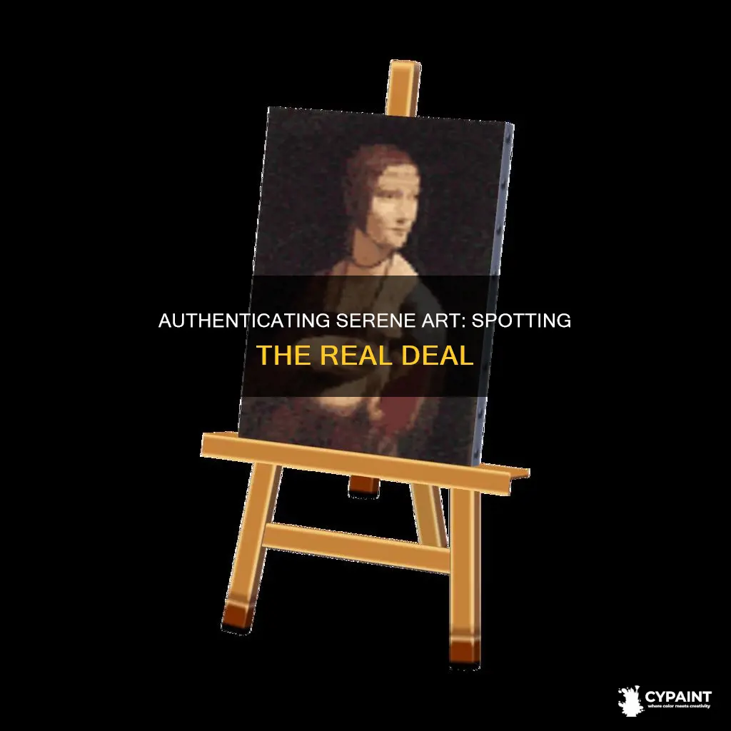 how to tell if the serene painting is real
