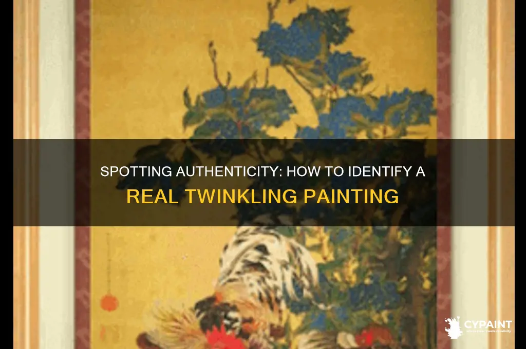 how to tell if twinkling painting is real