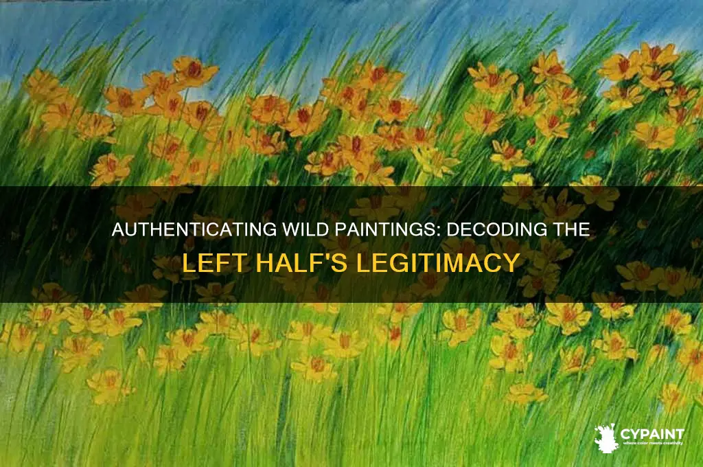 how to tell if wild painting left half is real