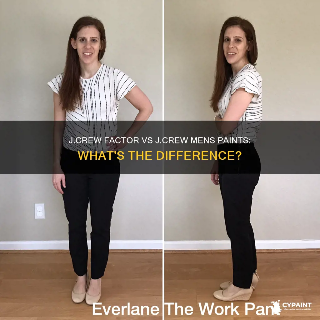 how to tell jcrew factor vs jcrew mens paints