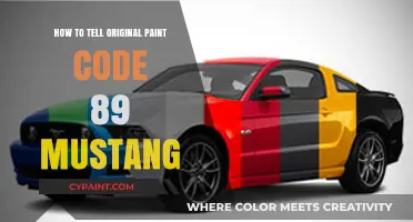 Identifying Original Paint Code on a 1989 Ford Mustang: A Guide
