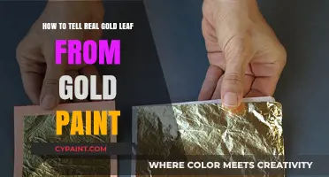 Authenticating Gold Leaf: Distinguishing Real Gold Leaf from Gold Paint