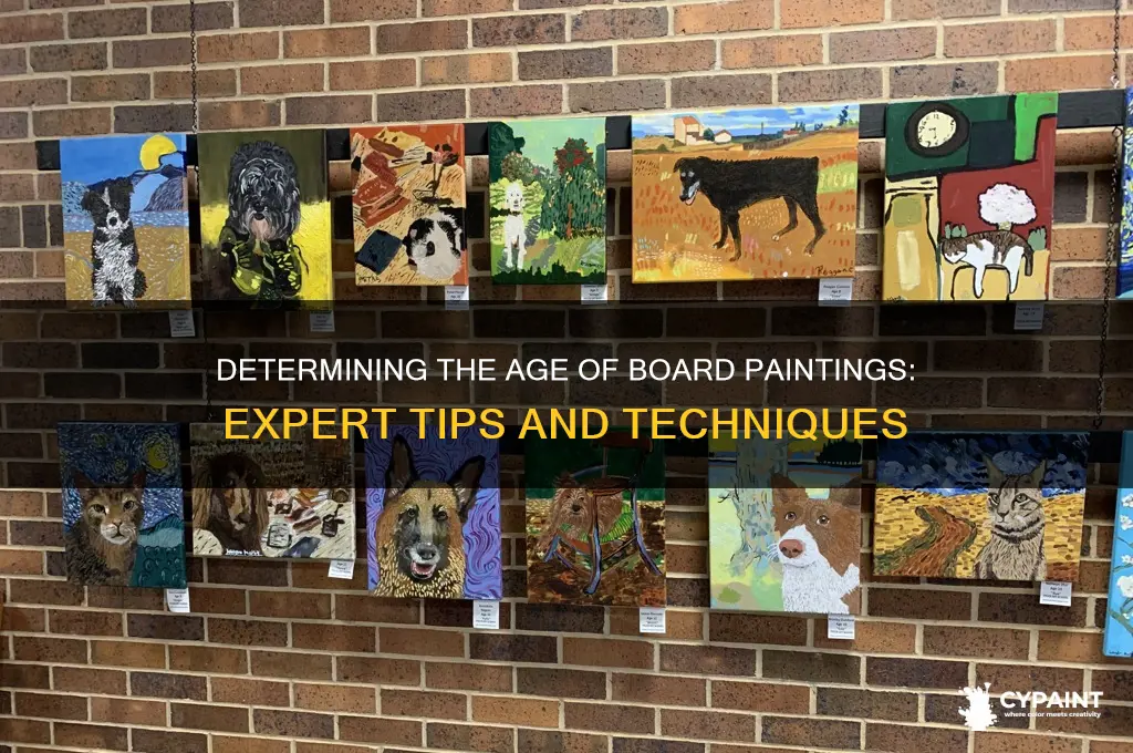 how to tell the age of a painting on boards