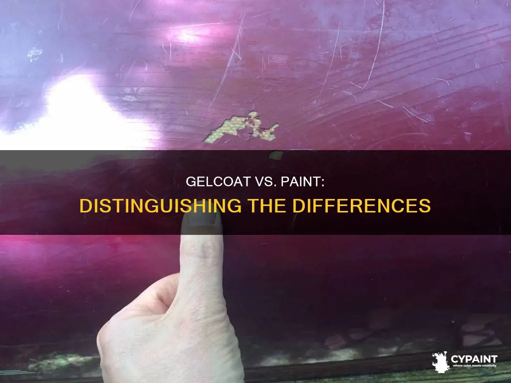 how to tell the difference between gelcoat and paint
