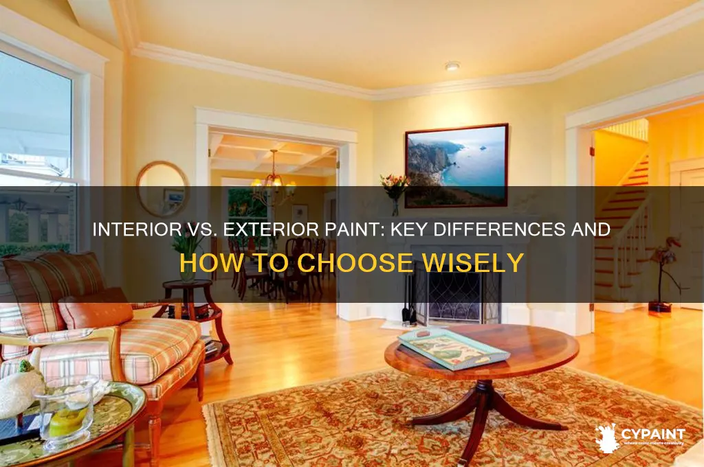 how to tell the difference between interior and exterior paint