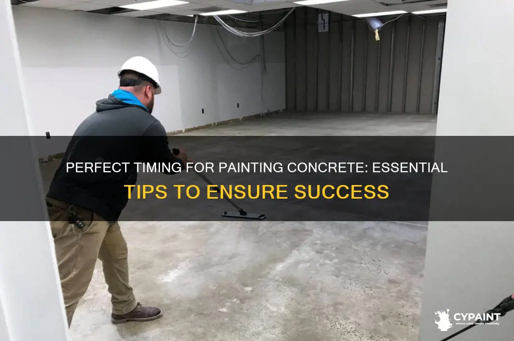 how to tell when you can paint concrete