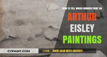 Identifying Arthur Eisley's Signature Number Prints on His Paintings