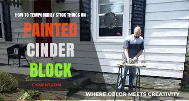 Adhesives for Painted Cinder Blocks: Temporary Fixes