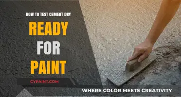 Testing Cement Dryness: Essential Steps Before Painting Your Surface