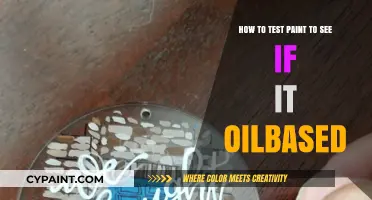 Testing Paint: Distinguishing Oil-Based Paints