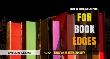Perfectly Thin Acrylic Paint for Stunning Book Edge Designs
