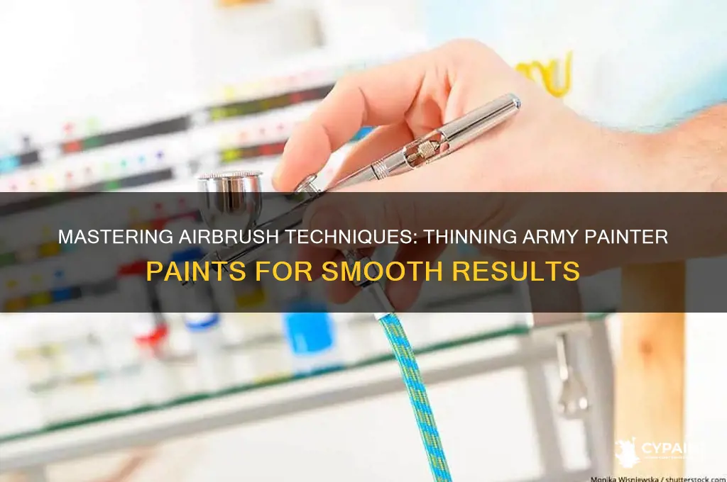 how to thin army painter paints for airbrush