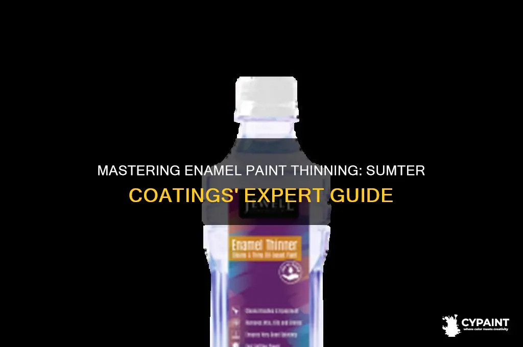 how to thin enamel paint by sumter coatings