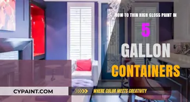 Thinning High Gloss Paint: Expert Tips for 5-Gallon Containers