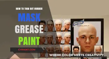 Mastering Rubber Mask Grease Paint: Tips for Thinning and Application