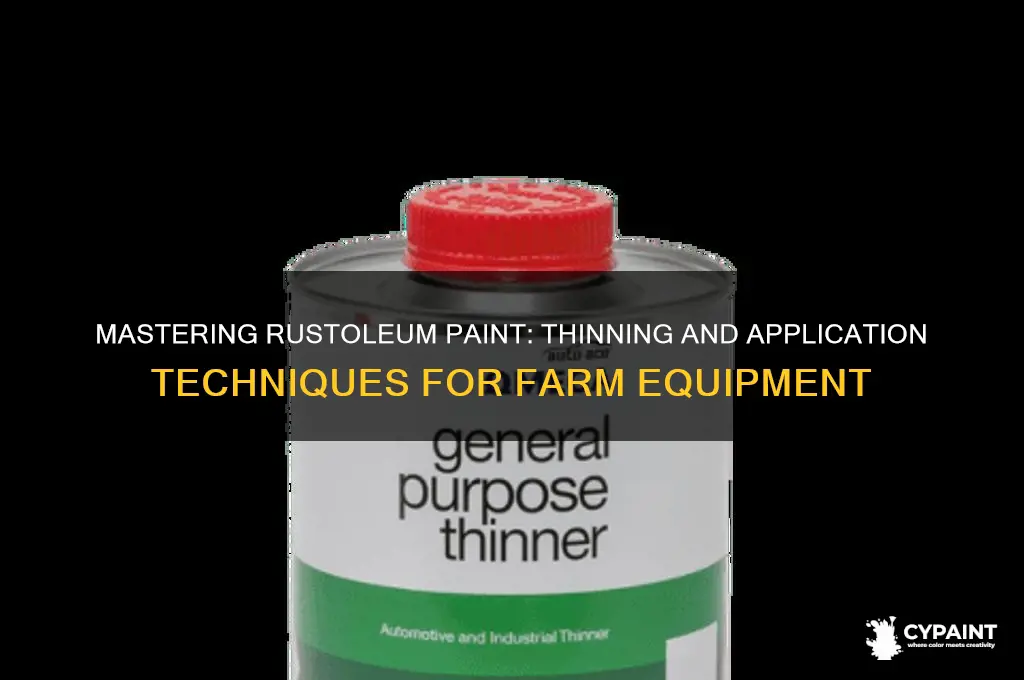 how to thin rustoleum farm and implement paint