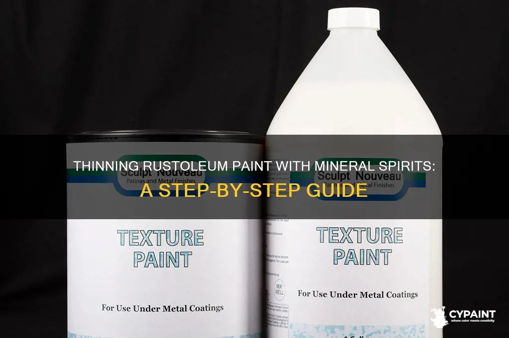 how to thin rustoleum paint with mineral spirits