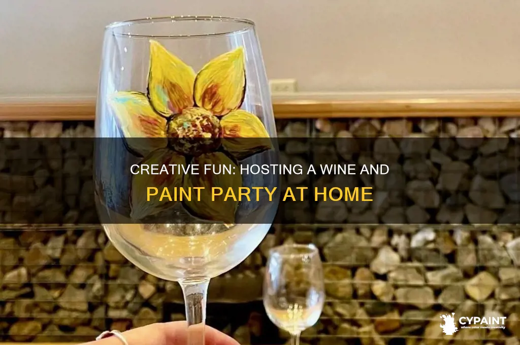 how to throw a wine and paint party