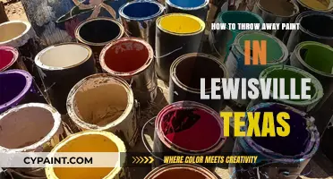 Proper Paint Disposal in Lewisville, Texas: A Step-by-Step Guide