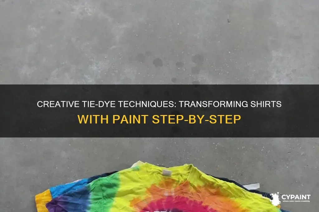 how to tie dye a shirt with paint