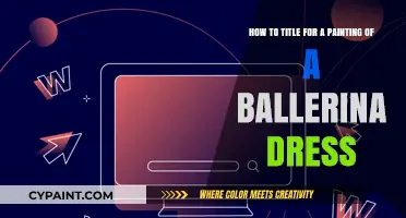 Elegant Ballerina Dress Painting: Crafting the Perfect Title