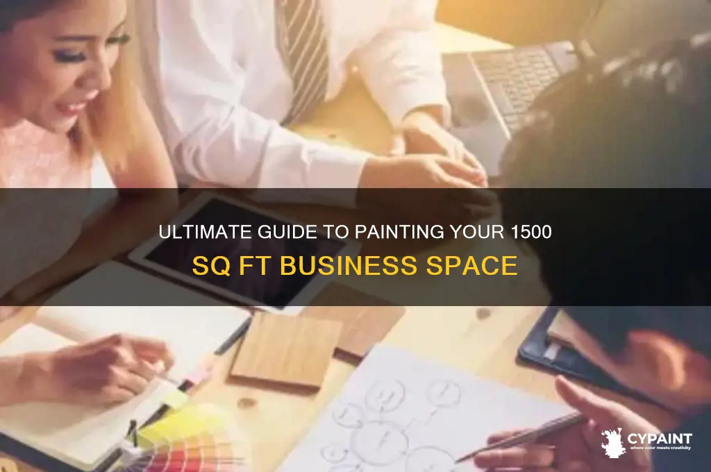 how to to paint a 1500 sf business