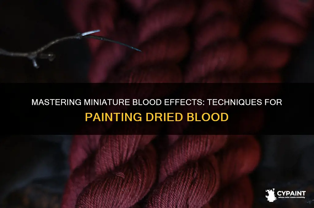 how to to paint dried blood on miniature