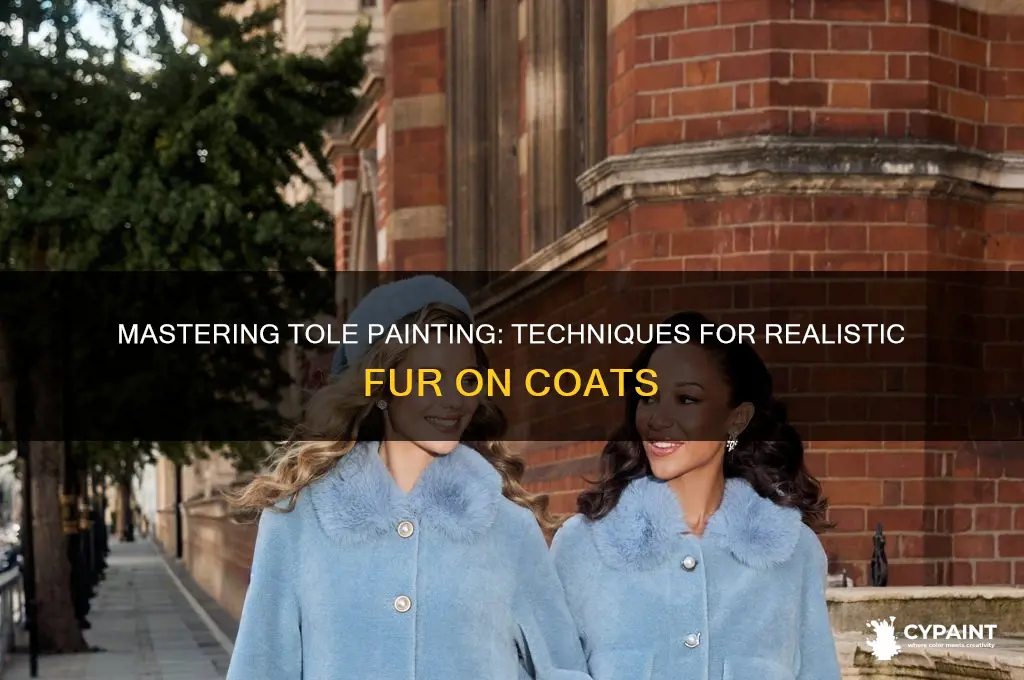 how to tole paint fur on a coat