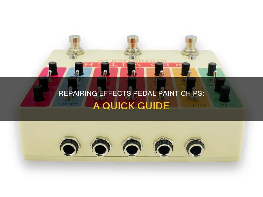 how to touch up chip in effects pedal paint