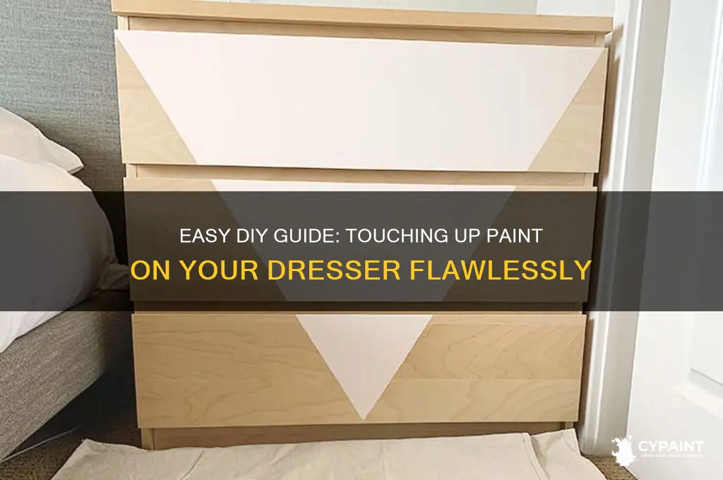 how to touch up paint on a dresser
