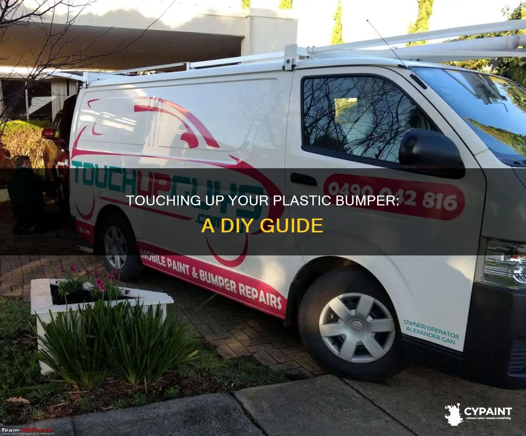 how to touch up paint on a platsic bumper