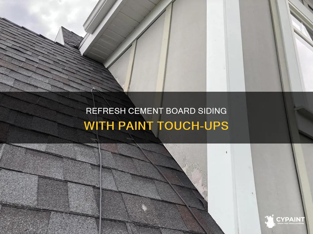 how to touch up paint on cement board siding