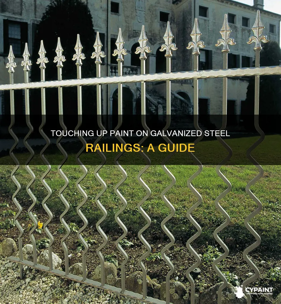 how to touch up paint on galvanized steel railings