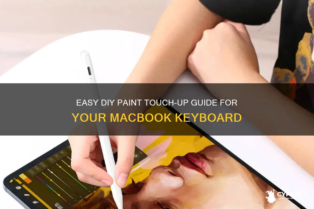 how to touch up paint on macbook keyboard
