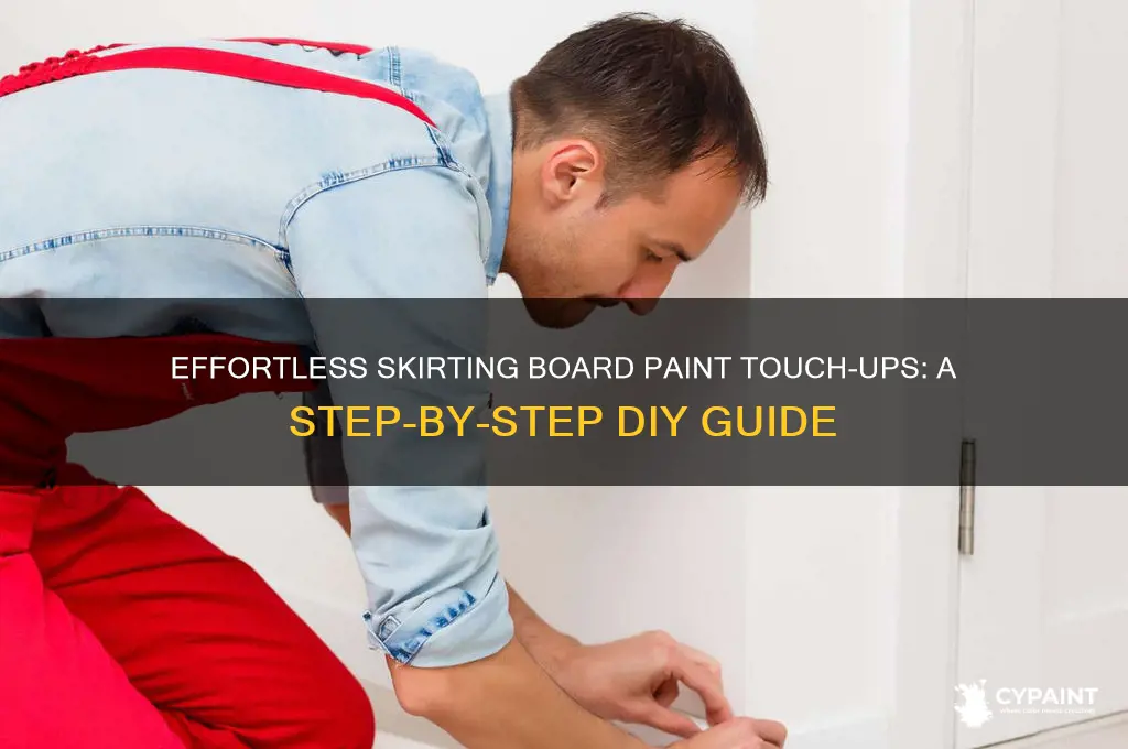 how to touch up paint on skirting boards