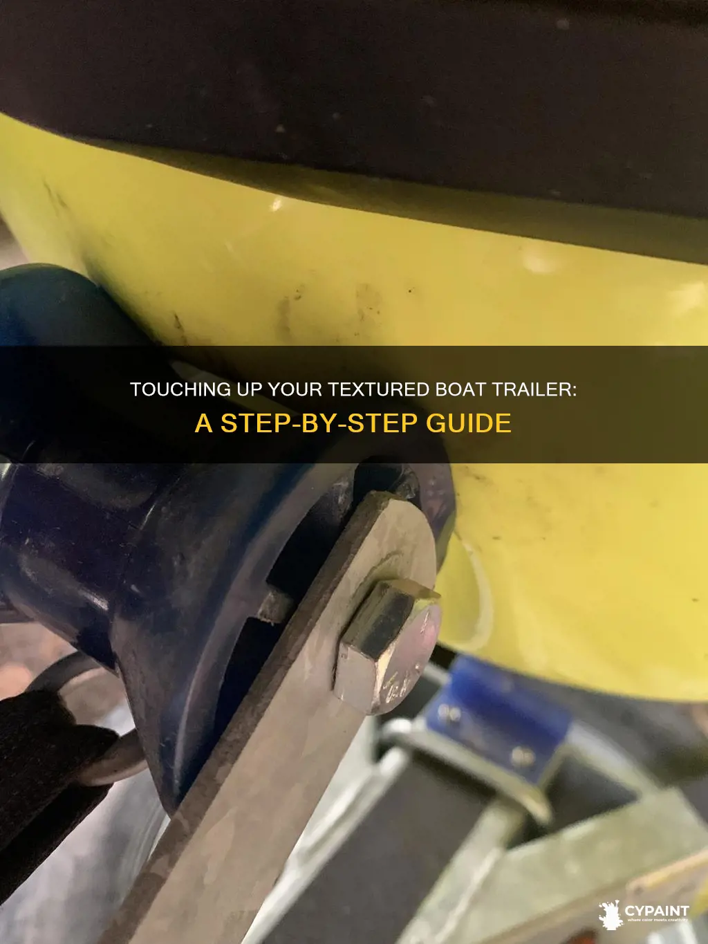 how to touch up paint on textured boat trailer