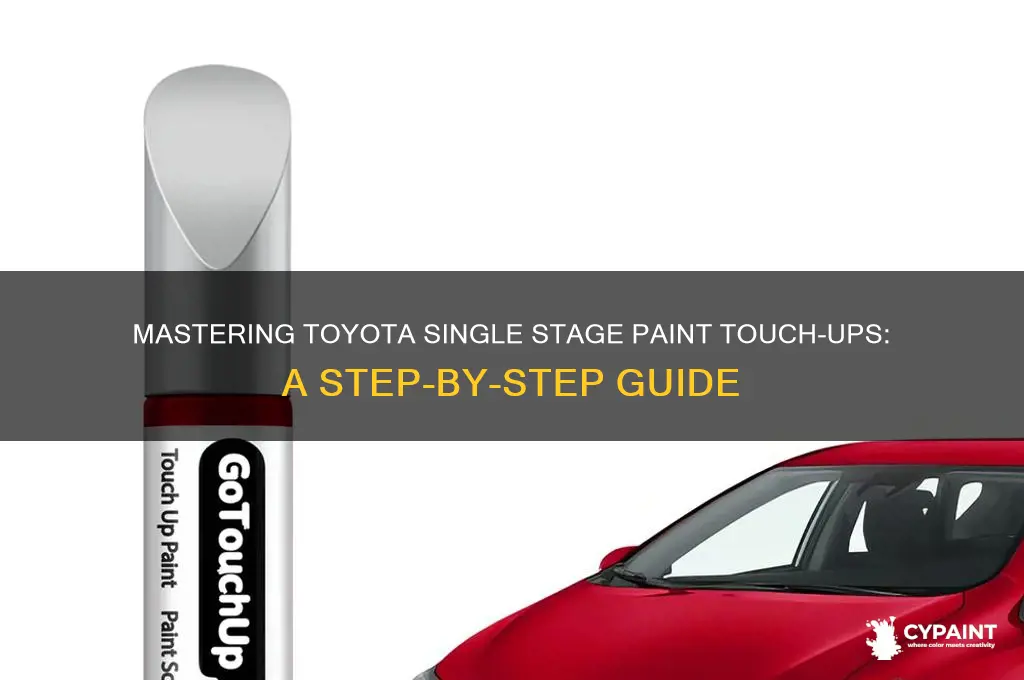 how to touch up toyota single stage paint