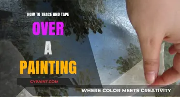 Mastering Art Restoration: Tracing and Taping Over Paintings Like a Pro