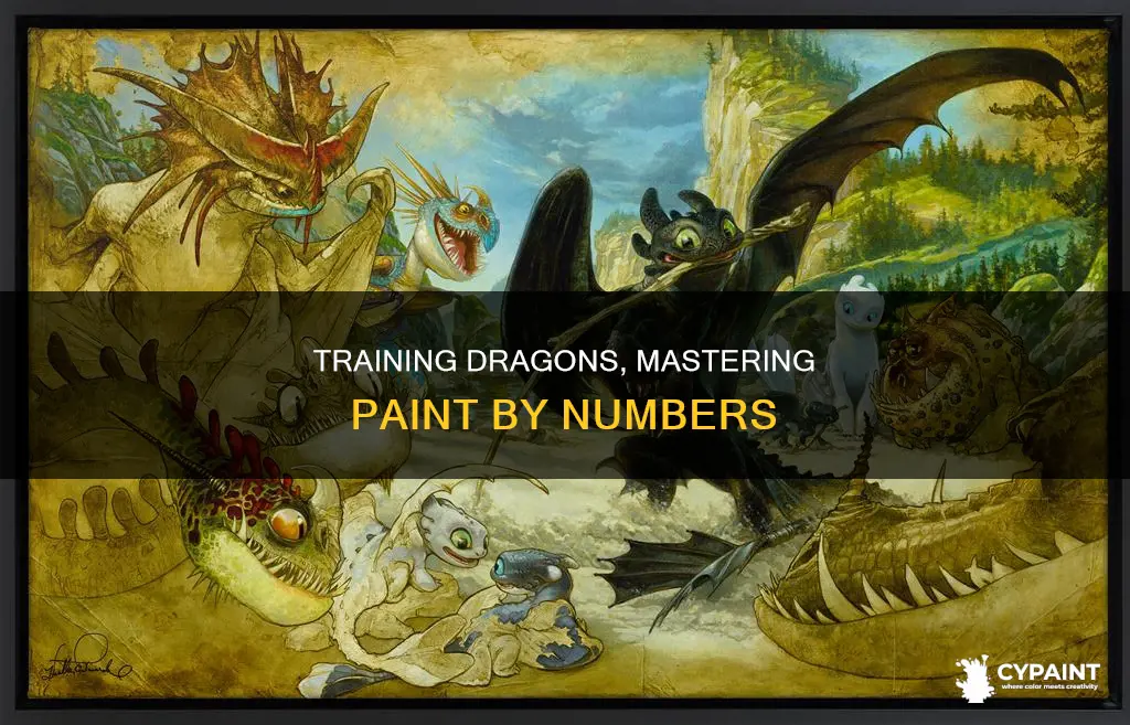 how to train your dragon 2 paint by number
