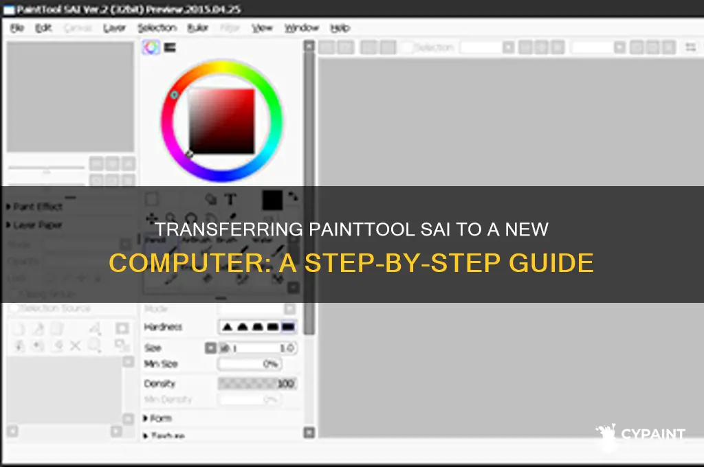how to transfer paint sai to another computer