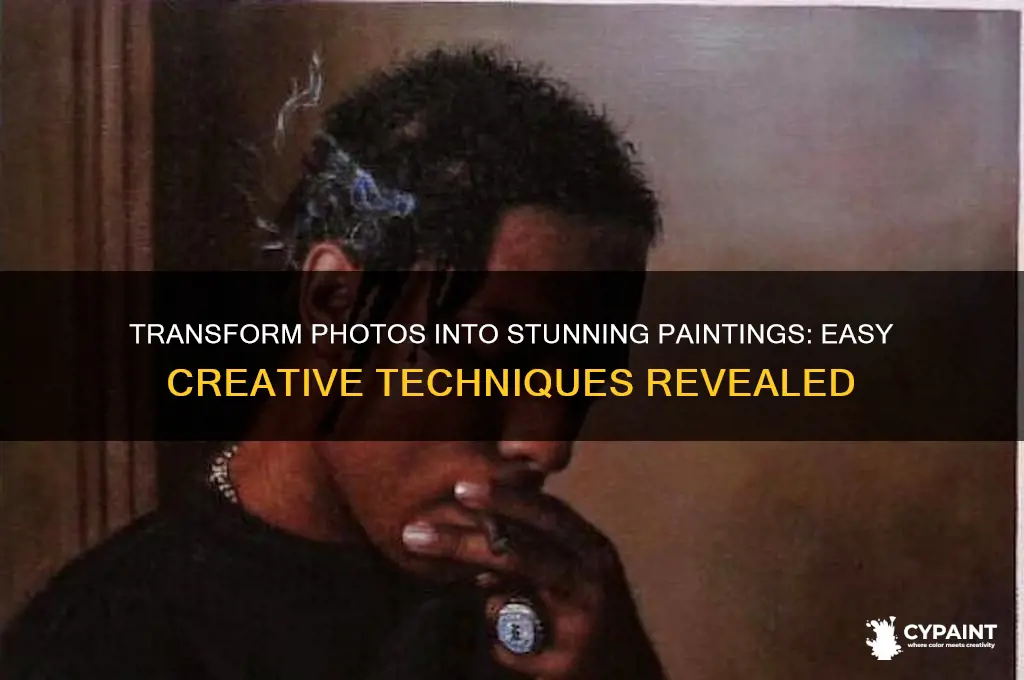 how to transform a photo into a painting