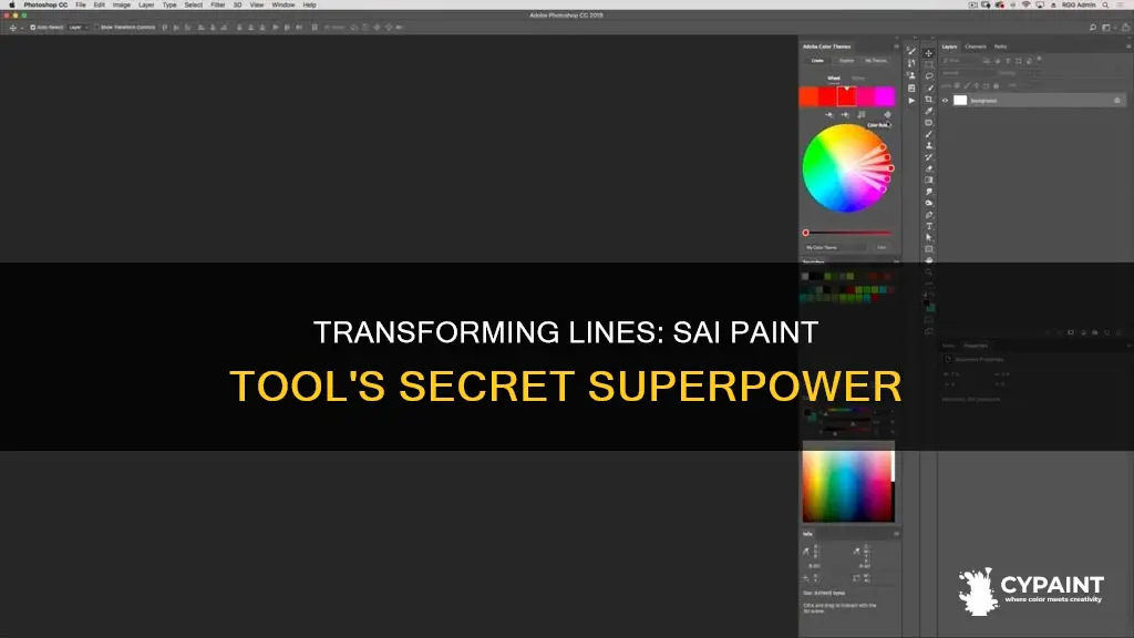 how to transform selected lines in sai paint toolo
