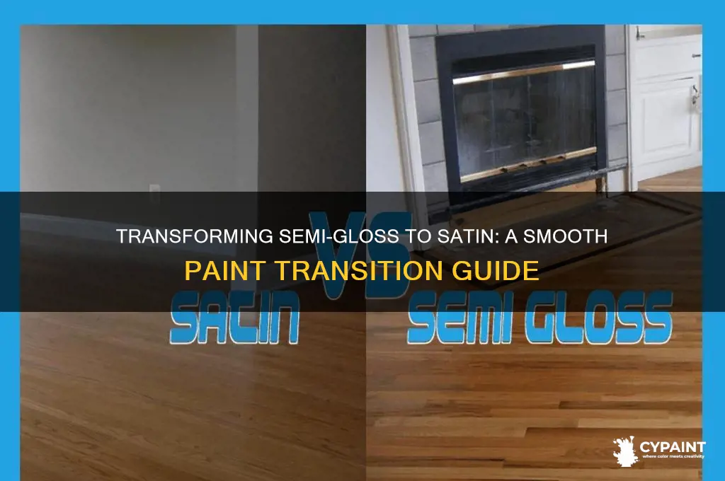 how to transition semi gloss paint to satin