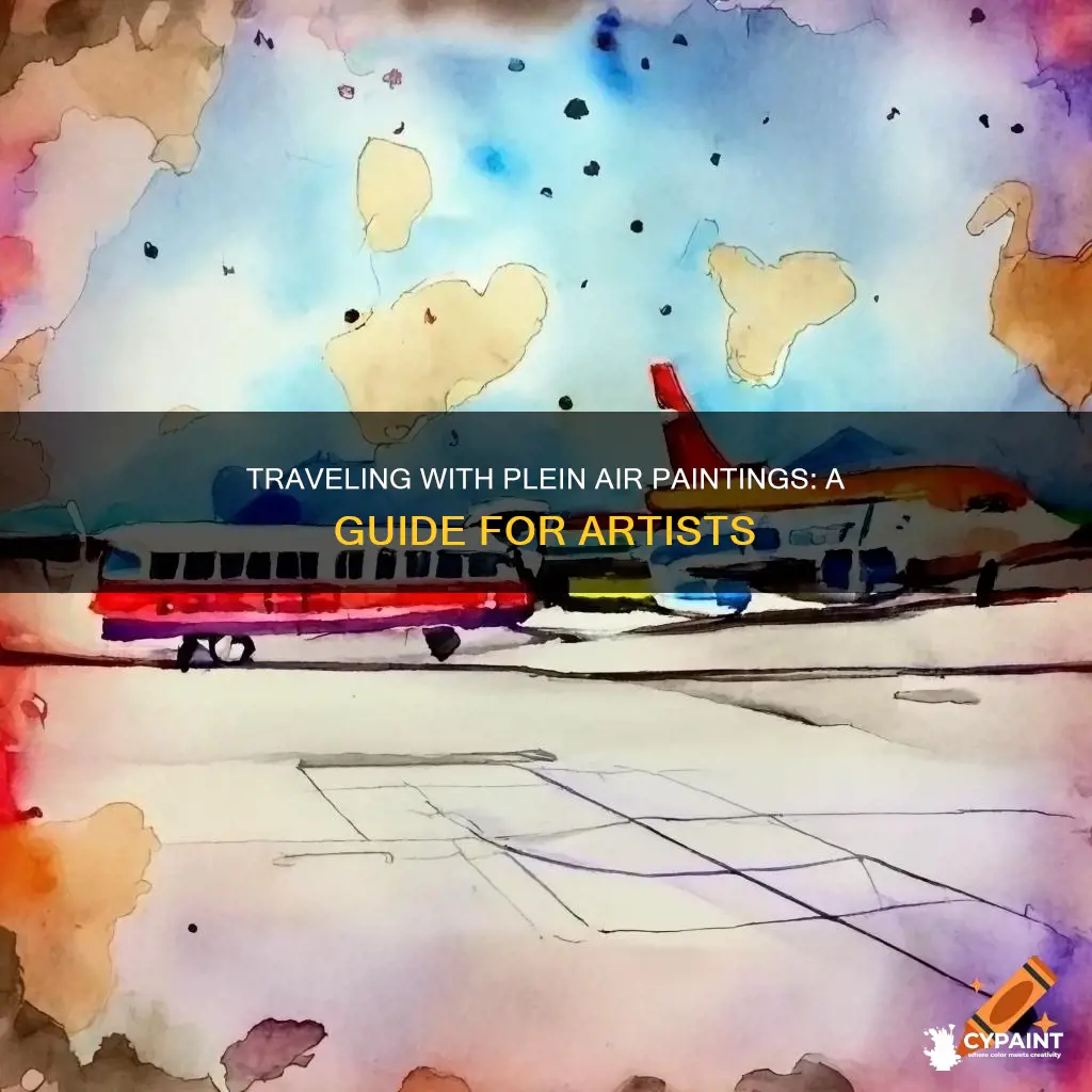 how to transport plein air paintings on a plane