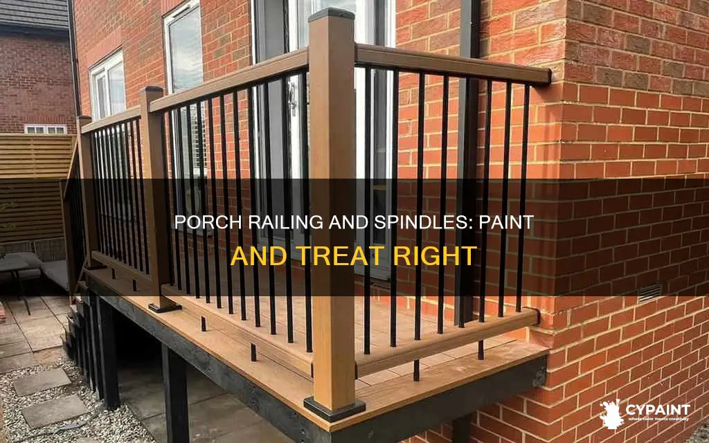 how to treat and paint porch railing and spindles