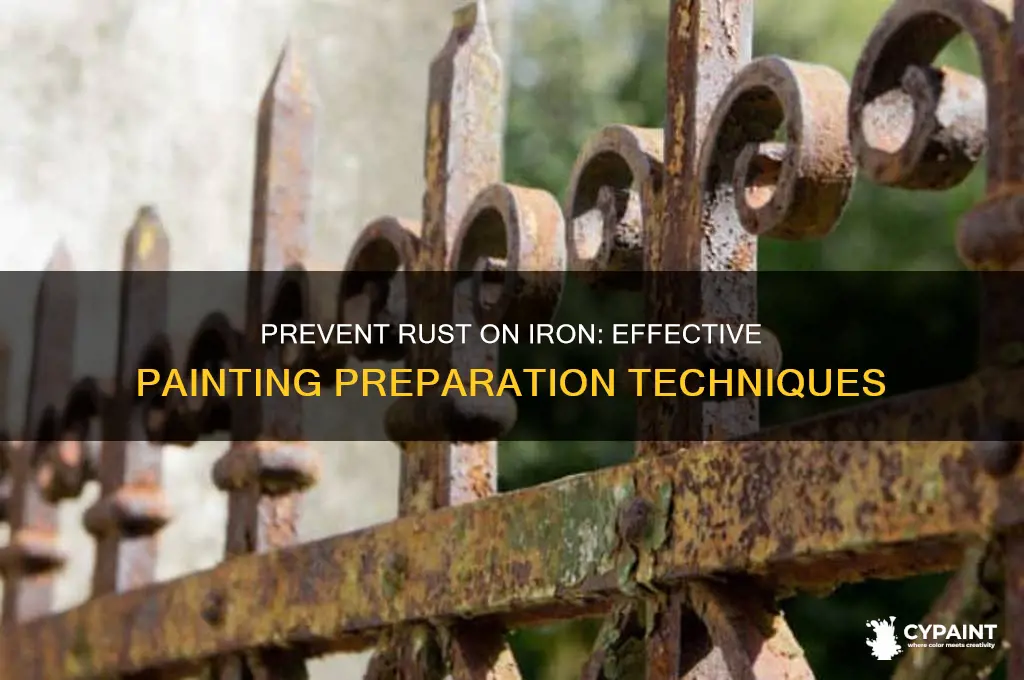 how to treat iron for paint so it won