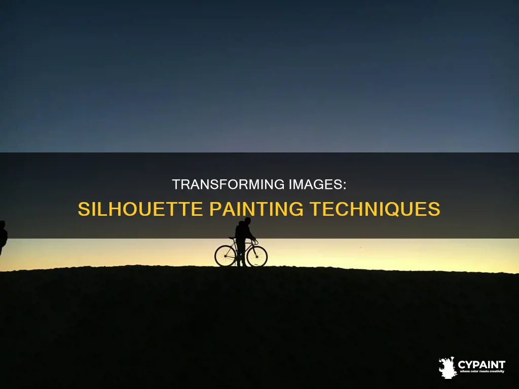how to turn a image into a silhouette paint