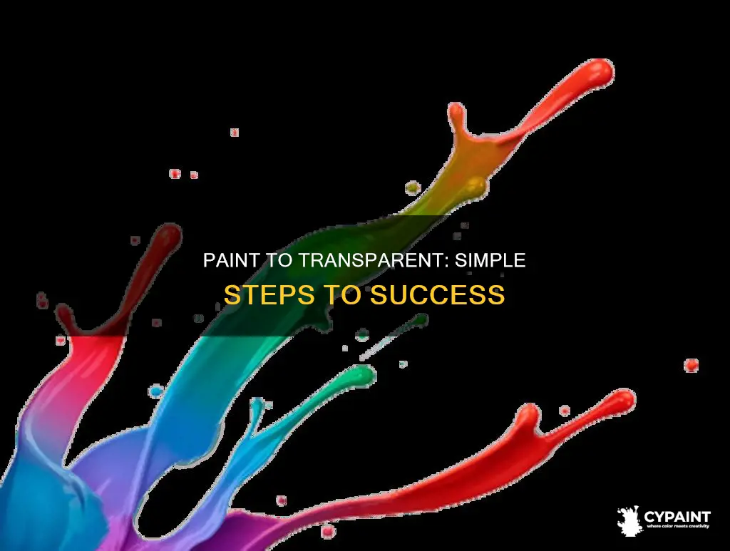 how to turn a paint file into a transparent