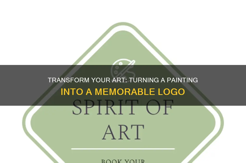 how to turn a painting into a logo